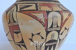 Native American Indian Hopi Marcella Kahe Pottery Olla Polychrome 7 3/8 Tall