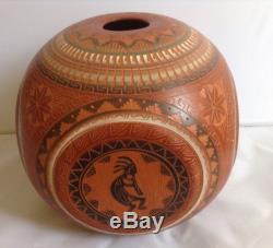 Native American Indian Pottery Bernice Watchman Navajo Pottery Large Vase