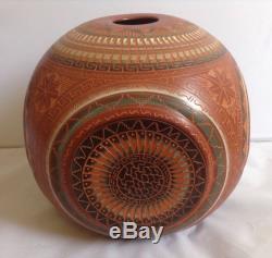 Native American Indian Pottery Bernice Watchman Navajo Pottery Large Vase