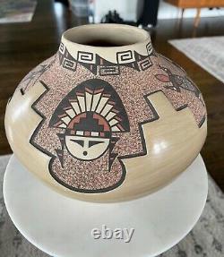 Native American Indian Pottery Jemez Walatowa Pueblo Signed BJ Fragua 6.5