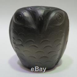 Native American Indian Pottery Owl Pot Vase Louise Bigmeat Maney Cherokee NC