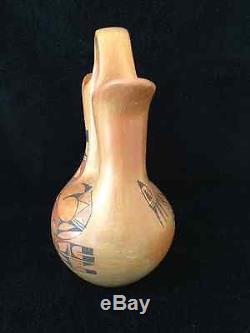 Native American Indian Pueblo Pottery 10 Marriage Vase by Marcella Yepa