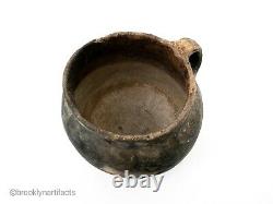 Native American Indian Pueblo Redware Pottery Fire Decorated Pitcher