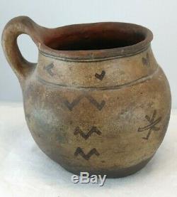 Native American Indian pottery Tesuque Pueblo New Mexico 19th century ANTIQUE