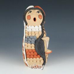 Native American Jemez Pottery Corn Maiden By Emily Fragua Tsosie