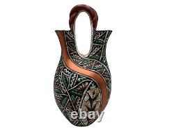 Native American Jemez Pottery Indian Hand Painted Southwest Home Decor