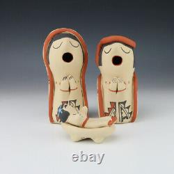 Native American Jemez Pottery Nativity By Marie Toya