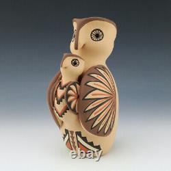 Native American Jemez Pottery Owl Storyteller By Chrislyn Fragua