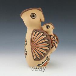 Native American Jemez Pottery Owl Storyteller By Chrislyn Fragua