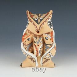 Native American Jemez Pottery Owl Storyteller By Emily Fragua Tsosie