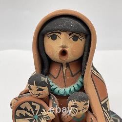 Native American Jemez Pottery Storyteller By Carol Lucero-Gachupin Figurine