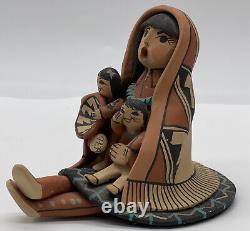 Native American Jemez Pottery Storyteller By Carol Lucero-Gachupin Figurine