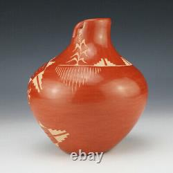 Native American Jemez Pottery Vase By Alvina Yepa