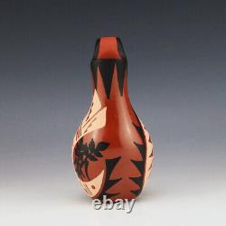 Native American Jemez Pottery Wedding Vase By Geraldine Sandia