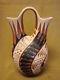 Native American Jemez Pueblo Pottery Clay Wedding Vase by G. Sandia