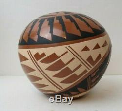 Native American Jemez Pueblo Pottery Seed Pot By Well Listed Mary H Loretto