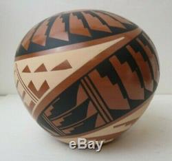 Native American Jemez Pueblo Pottery Seed Pot By Well Listed Mary H Loretto