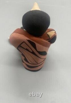 Native American Jemez Pueblo Storyteller Pottery Handmade By Joyce Luccero
