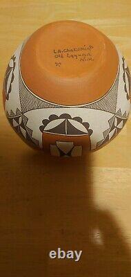 Native American, Laguna, Polychrome Pottery Olla, by Lee Ann Cheromiah