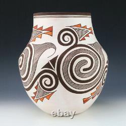 Native American Laguna Pottery Olla By Myron Sarracino