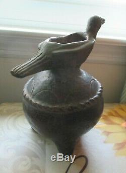 Native American Mississippian Bird Effigy Vessel Pottery