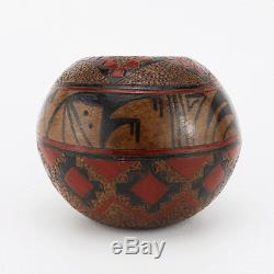 Native American Navajo Pottery Bowl By Lorraine Williams