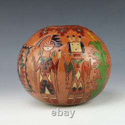 Native American Navajo Pottery Seed Pot By Irene & Ken White Navajo