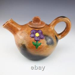 Native American Navajo Pottery Tea Pot By Betty Manygoats