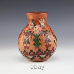 Native American Navajo Pottery Vase By Irene & Ken White