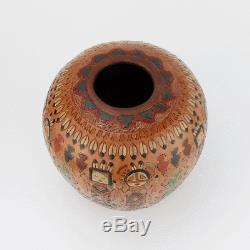 Native American Navajo Pottery Vase By Irene & Ken White Navajo