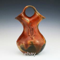 Native American Navajo Pottery Wedding Vase By Betty Manygoats