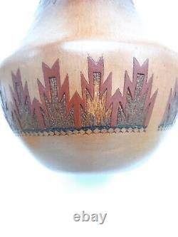 Native American Pitch Pottery Navajo Pot Olla Large 11 Rug Lorraine Williams