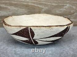 Native American Pottery Acoma Antique Hand Coiled Bowl