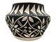 Native American Pottery Acoma Hand Painted Southwest Home Decor Vase Concho