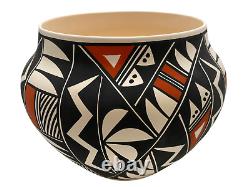 Native American Pottery Acoma Hand Painted Southwest Home Decor Vase Enoch Joe