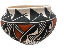 Native American Pottery Acoma Hand Painted Southwest Home Decor Vase LC