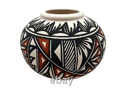Native American Pottery Acoma Hand Painted Southwest Home Decor Vase L Poncho