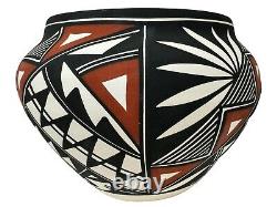 Native American Pottery Acoma Hand Painted Southwest Home Decor Vase N Victorino