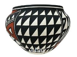 Native American Pottery Acoma Hand Painted Southwest Home Decor Vase N Victorino