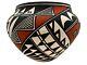 Native American Pottery Acoma Hand Painted Southwest Home Decor Vase Victorino