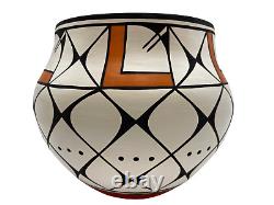 Native American Pottery Acoma Handmade Beautiful Work Vase David Antonio