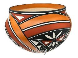 Native American Pottery Acoma Handmade Hand Painted Southwest Home Decor L Joe