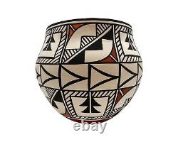 Native American Pottery Acoma Handmade Hand Painted Vase David Antonio