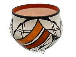 Native American Pottery Acoma Handmade Hand Painted Vase David Antonio