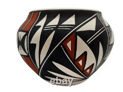 Native American Pottery Acoma Handmade Indian Home Decor Vase N Victorino