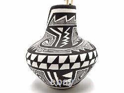 Native American Pottery Acoma Handmade Stunning Work Beautiful Kiva Pot