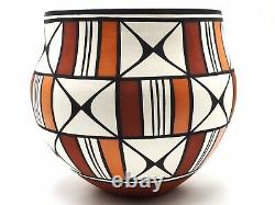Native American Pottery Acoma Handmade Stunning Work Beautiful Vase