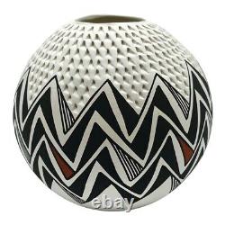 Native American Pottery Acoma Handmade Stunning Work Beautiful Vase