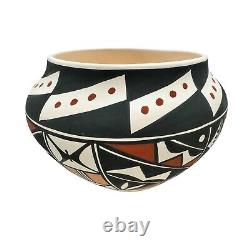 Native American Pottery Acoma Handmade Stunning Work Beautiful Vase Loretta Joe