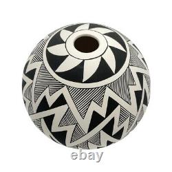 Native American Pottery Acoma Handmade Stunning Work Vase Corrine Louis